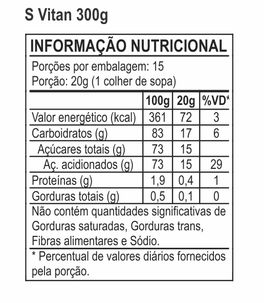 Tabela Nutricional